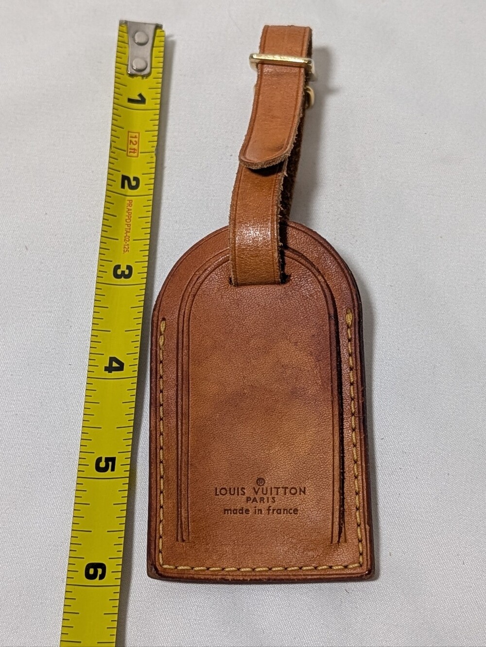 Vintage Louis Vuitton Leather Luggage Tags Set of 3 w/ Original Box - Picture 11 of 16